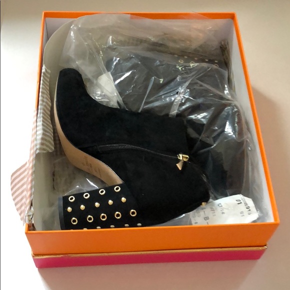 NWT Kate Spade Black Suede Cirra Boots, Size 8 - Picture 5 of 8